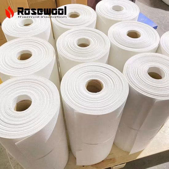 1260c 2300f fibra refratária lã algodão fibra cerâmica papel de isolamento térmico para forno fogão forno vedação porta de fogo