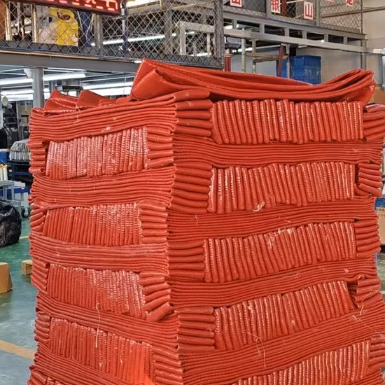 Protetor de conjunto de mangueira hidráulica, fibra de vidro revestida de borracha de silicone, isolamento térmico à prova de fogo, jaqueta pirotécnica trançada de fibra de vidro, proteção térmica contra incêndio